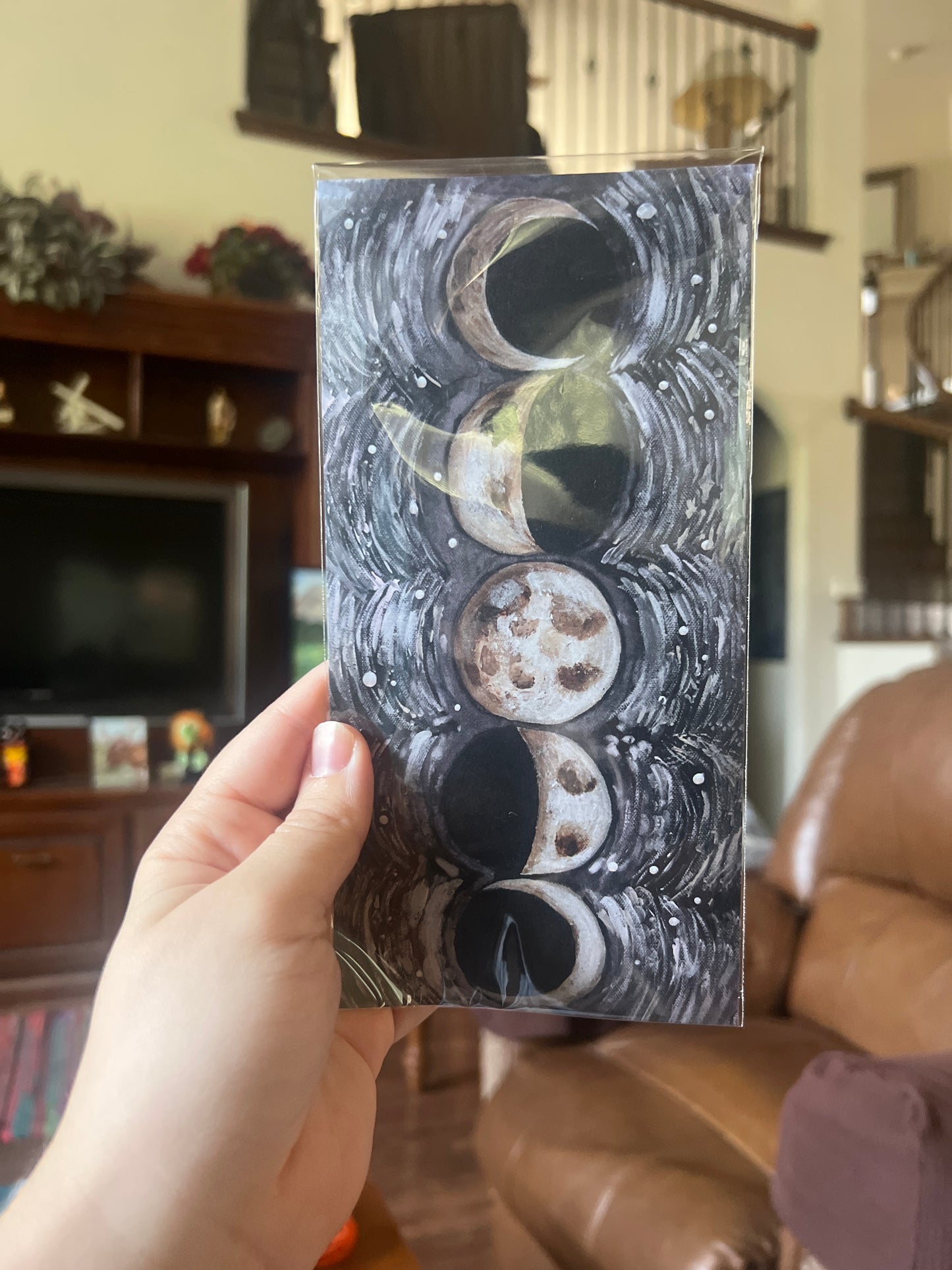 Moon Phases Paper Print