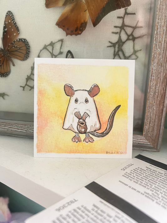 Miniature Mouse’s First Halloween Art Print